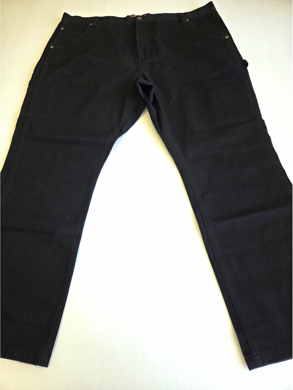 Craftsman Men's Black Canvas Work Pants Size 44 Cotton Construction